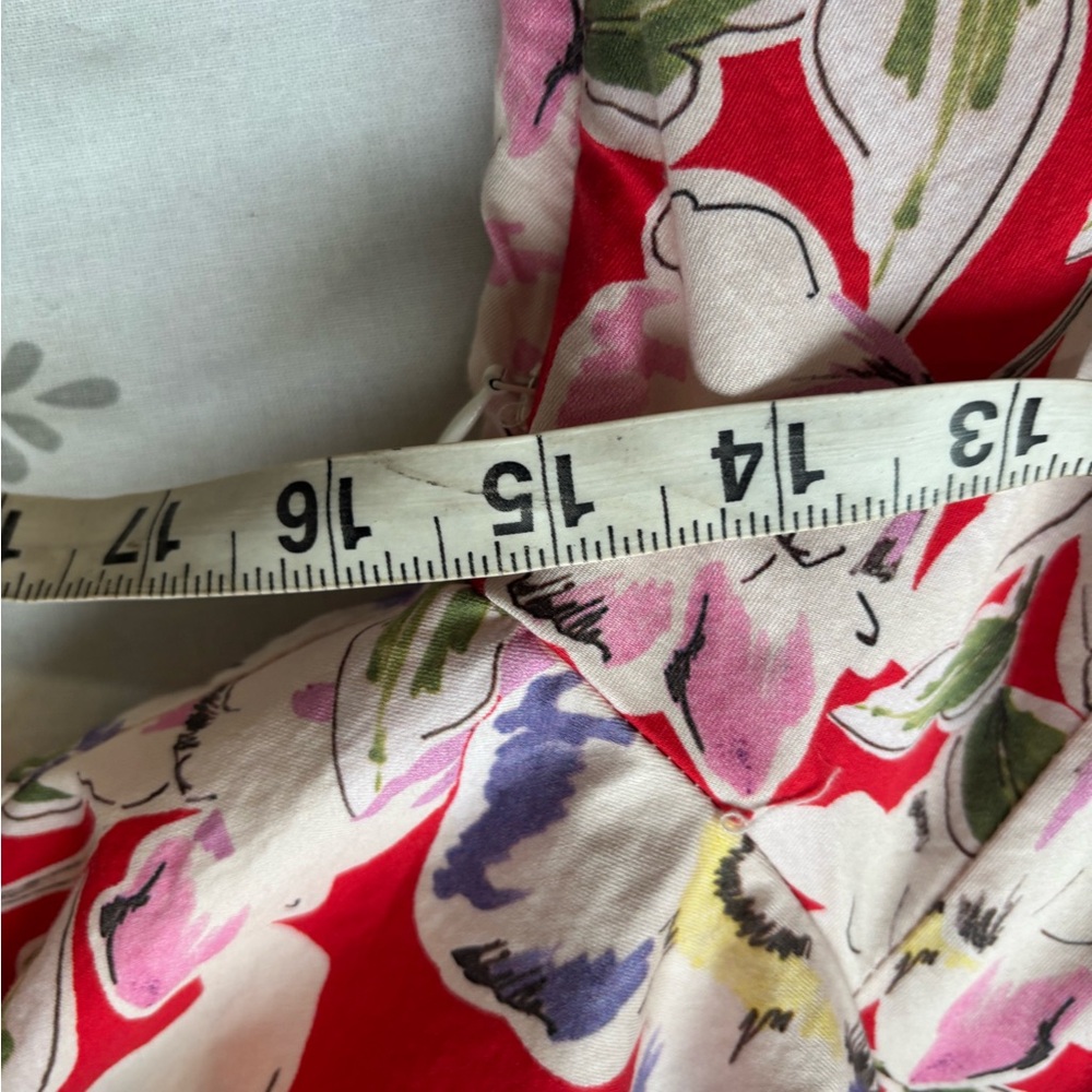 TYLER BOE sabrina watercolor floral midi dress Extra Small Excellent Condition - Picture 3 of 10